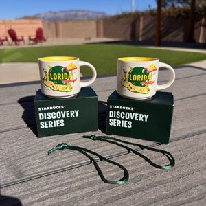 Starbucks Discovery Florida Ornaments with boxes bundle of 2